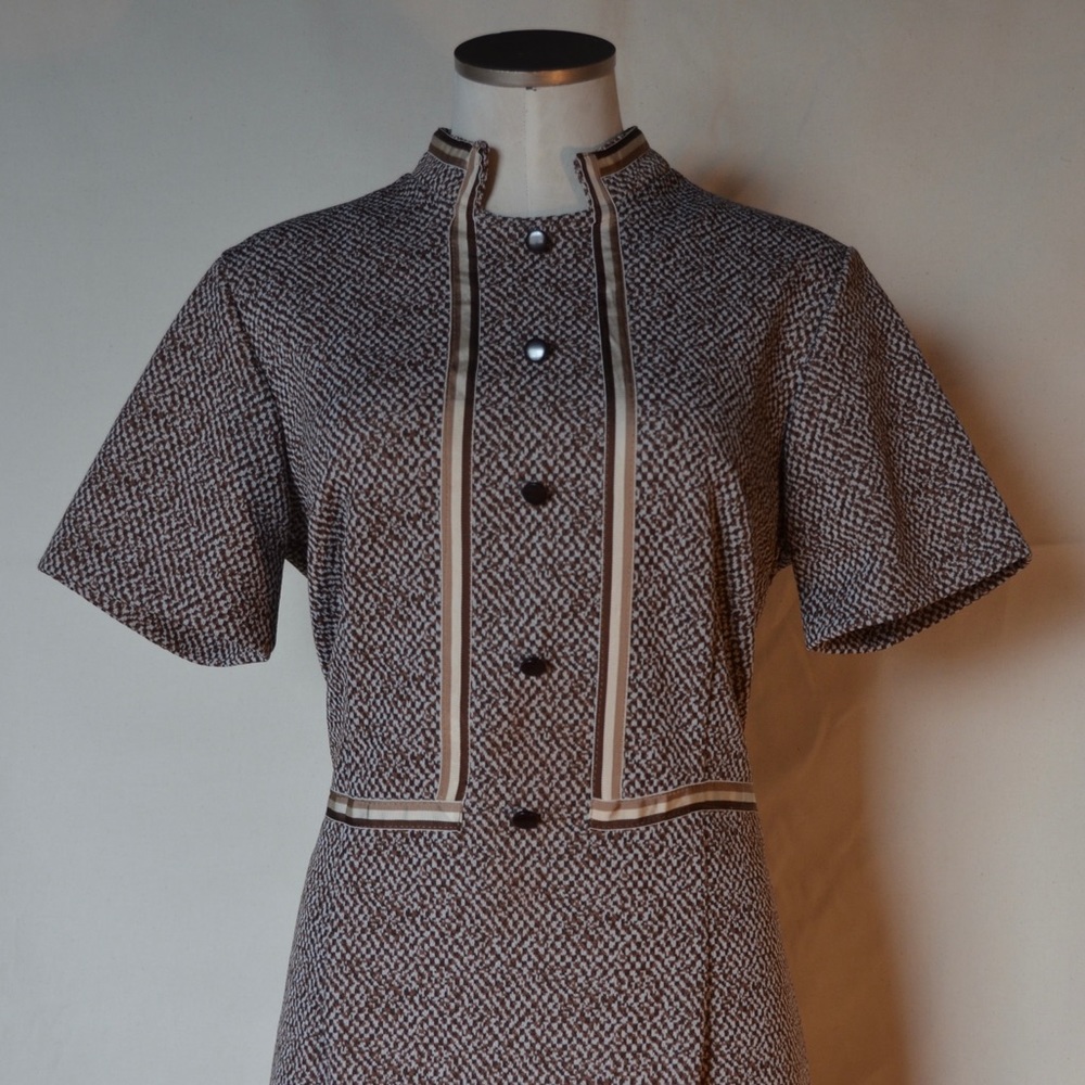 Vintage 1960s Dress with Ribbon Trim